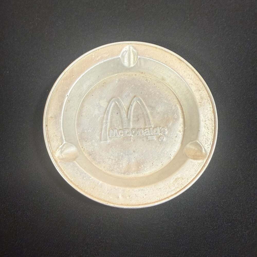 Vintage McDonald's Aluminum Promotional Ashtray